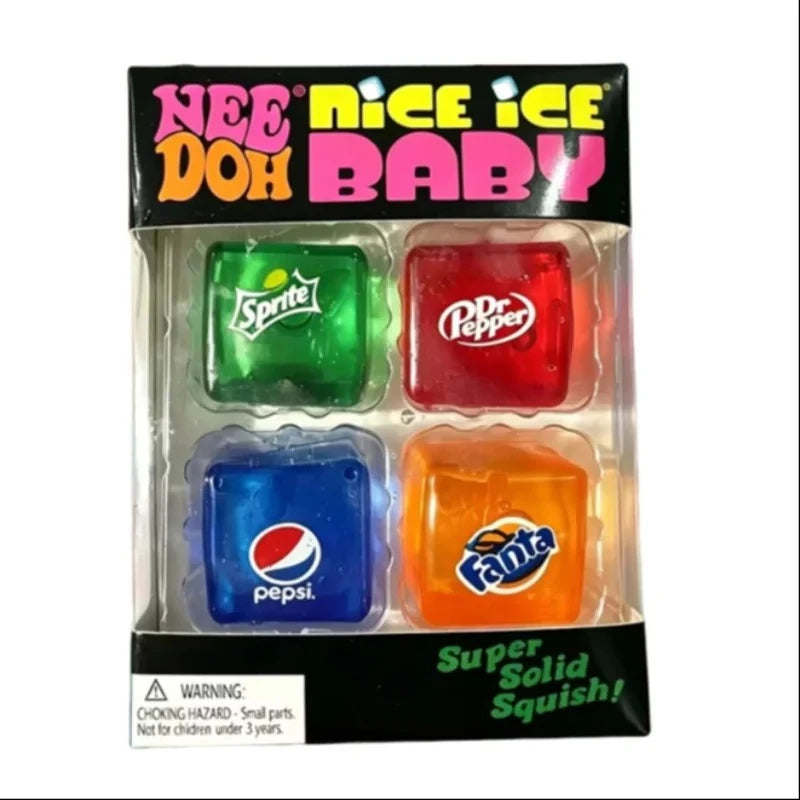NeeDoh Mini 4 Pack Nice Cube Soft Squishy