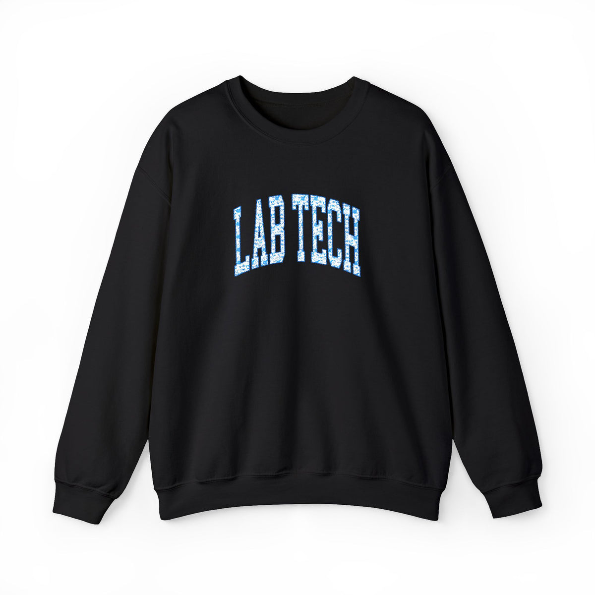 Blue Floral 'Lab Tech' Embroidered Sweatshirt