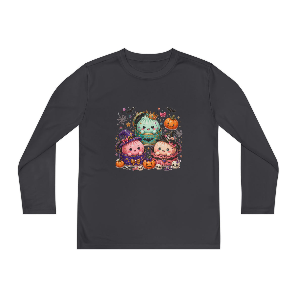 Kids Dumpling Halloween Long Sleeve Tee