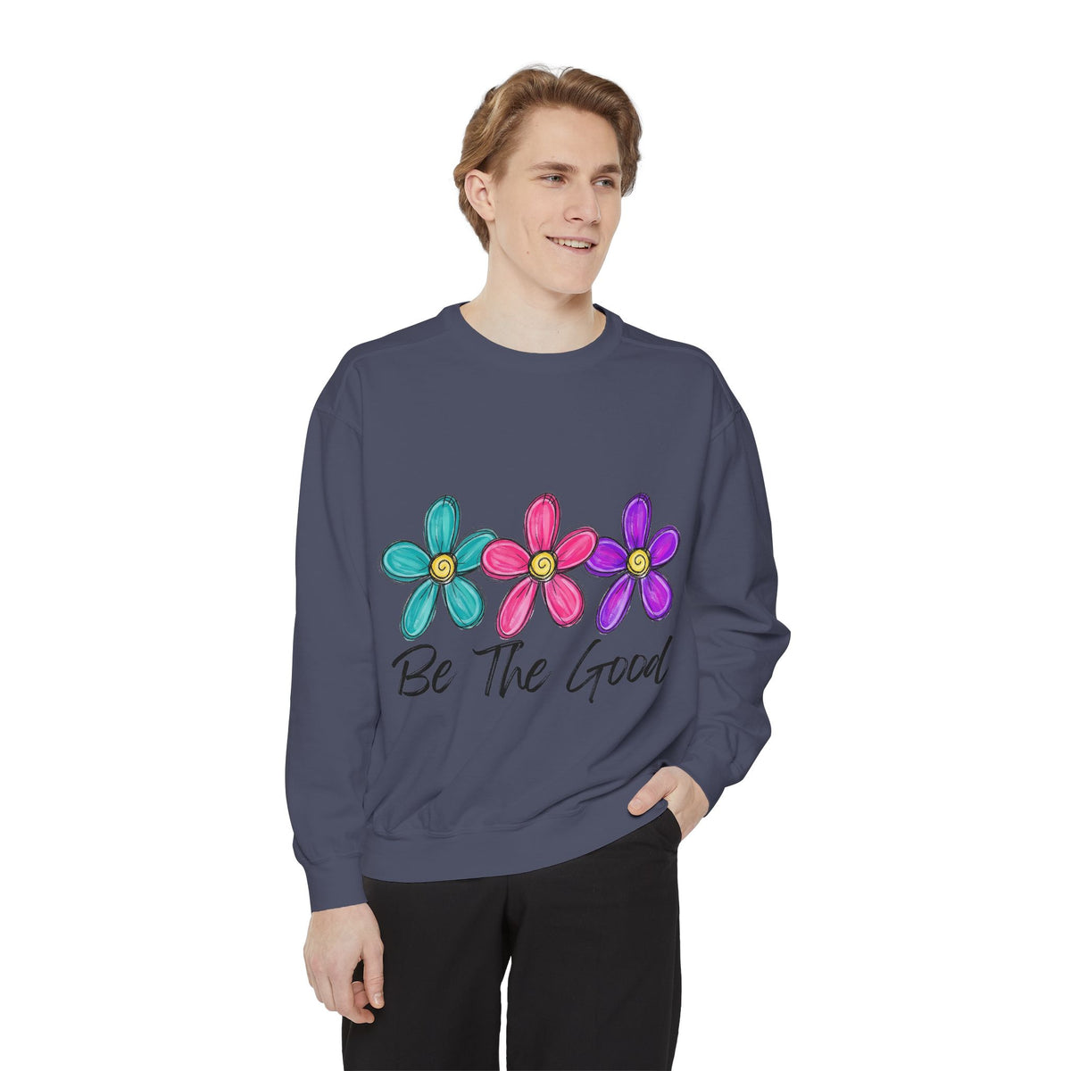 'Be The Good' Floral Sweatshirt