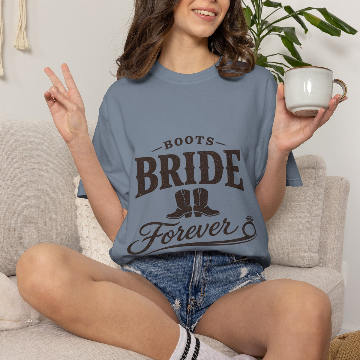 'Boots Bride Forever' Western T Shirt