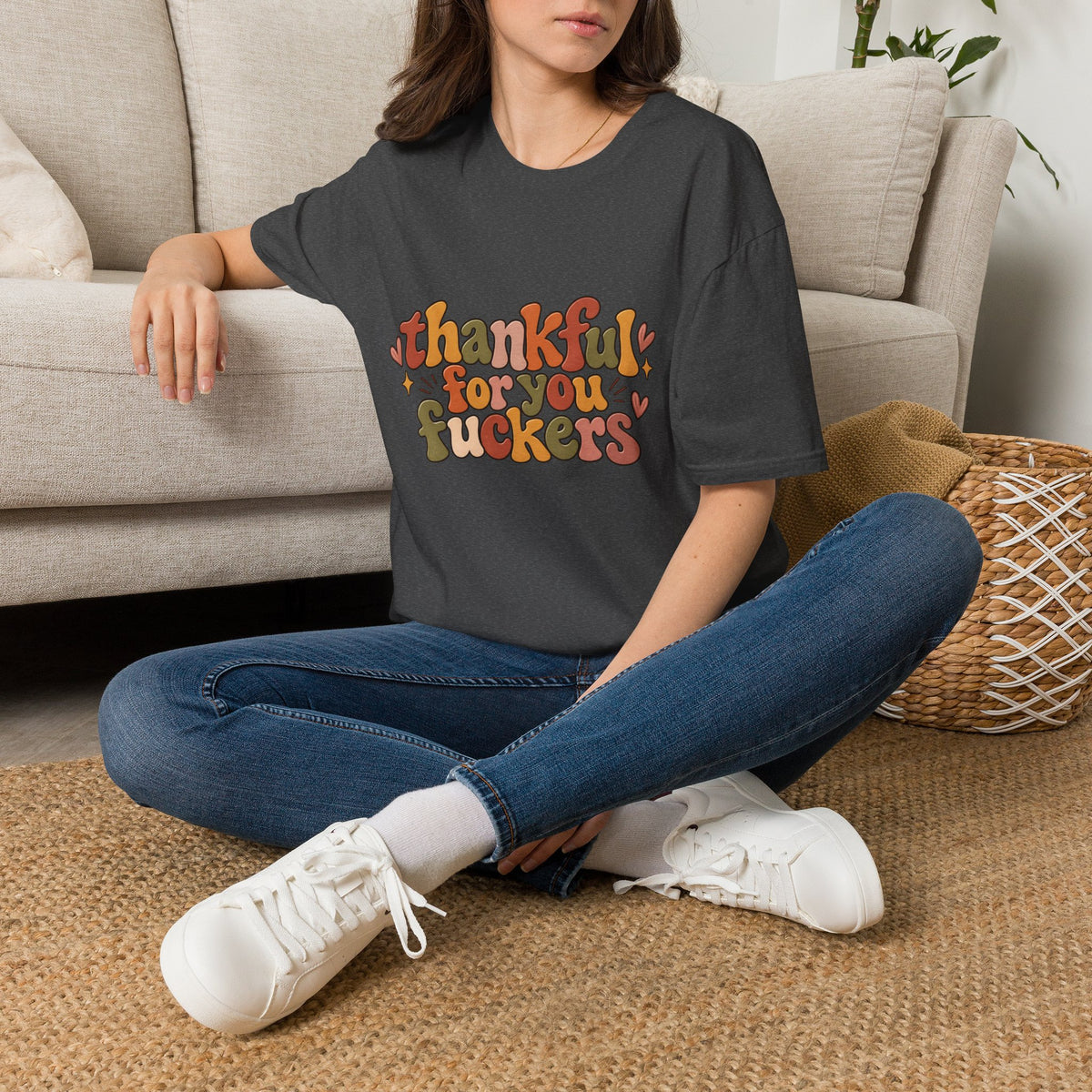 Thankful for You Fuckers Funny Thanksgiving Tee
