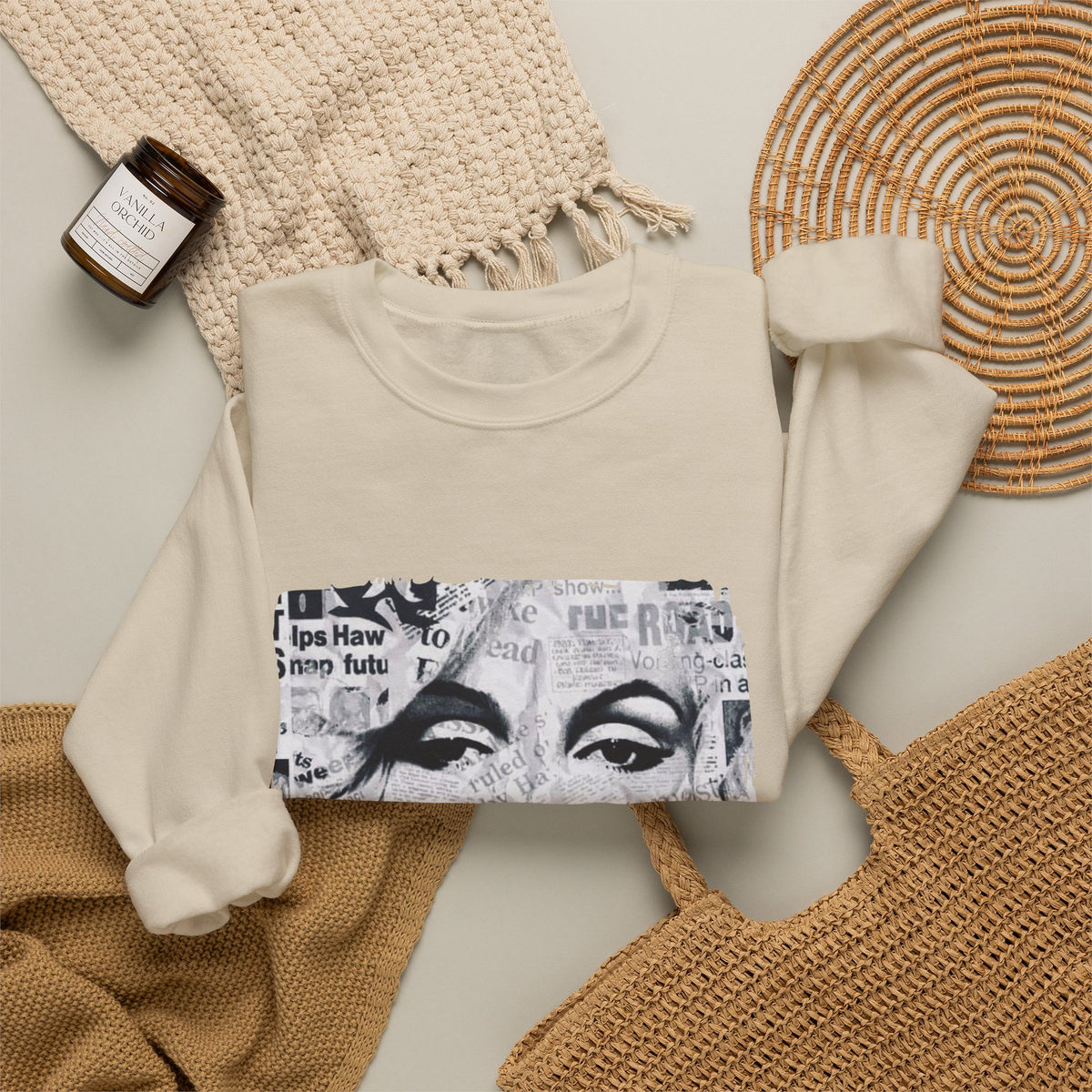 Marilyn Bubble Pop Art Crewneck