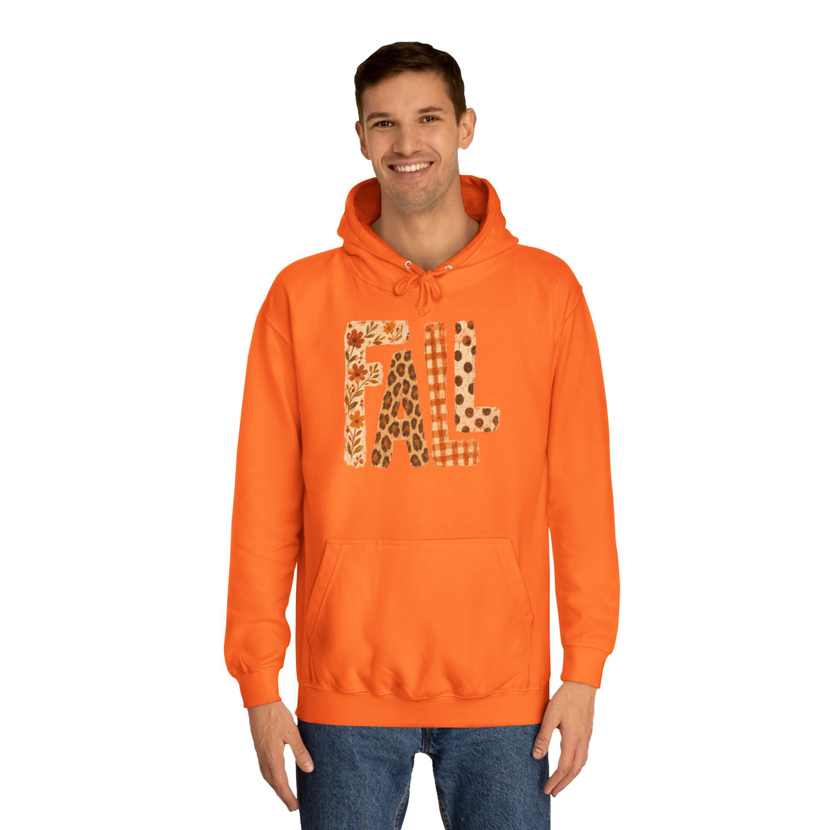 'FALL' Floral Hoodie