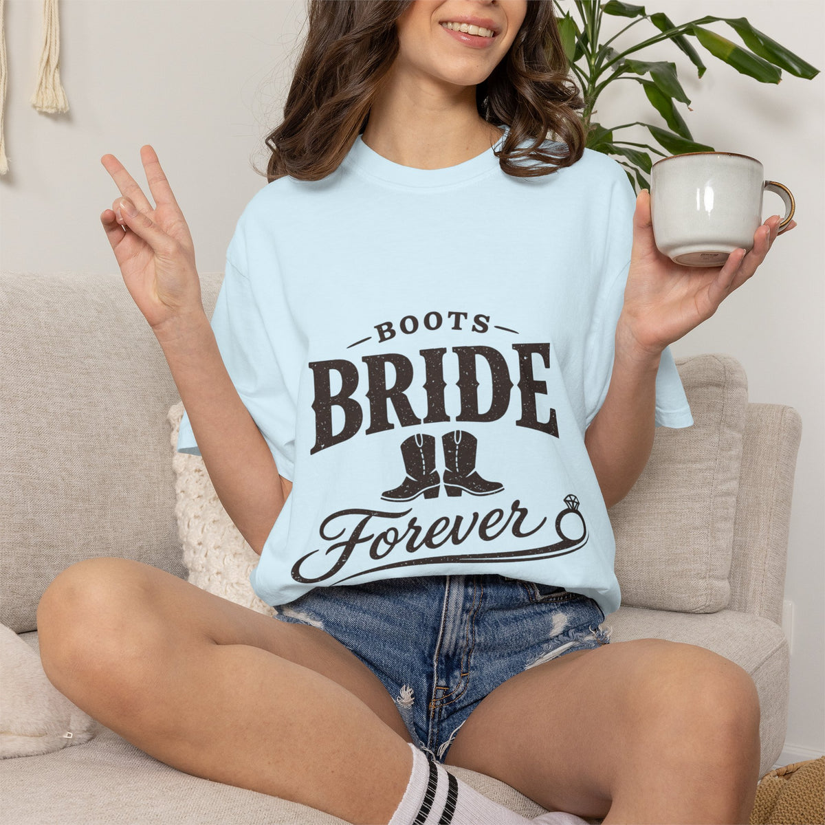 'Boots Bride Forever' Western T Shirt