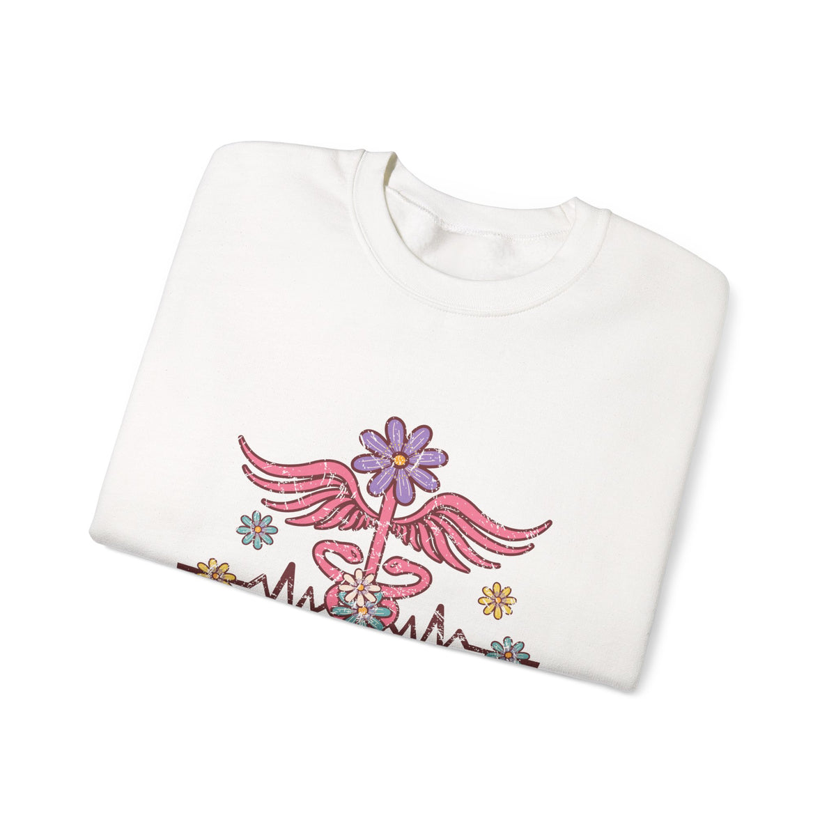 Laboratory Tech Floral Sweatshirt- Front & Back
