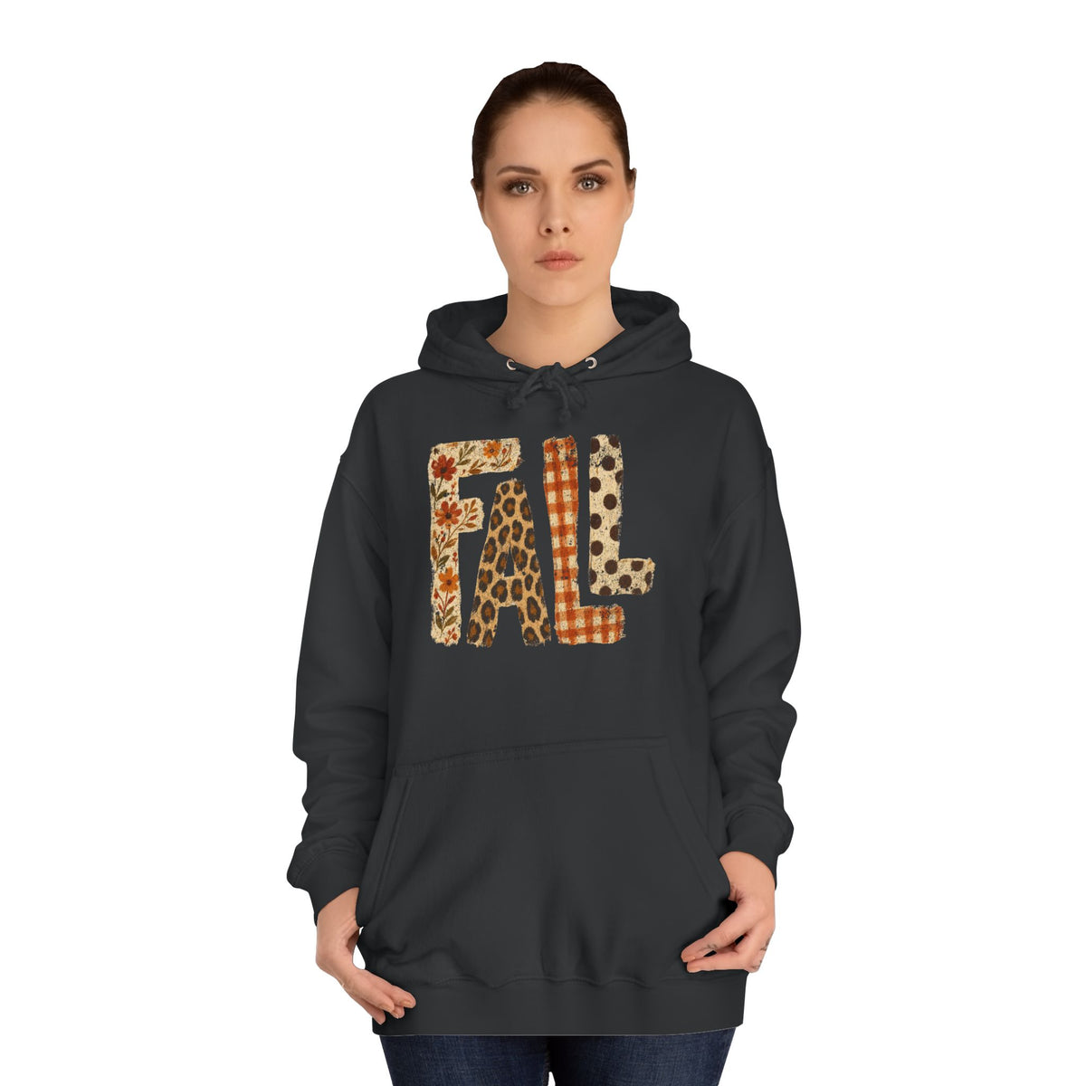 'FALL' Floral Hoodie