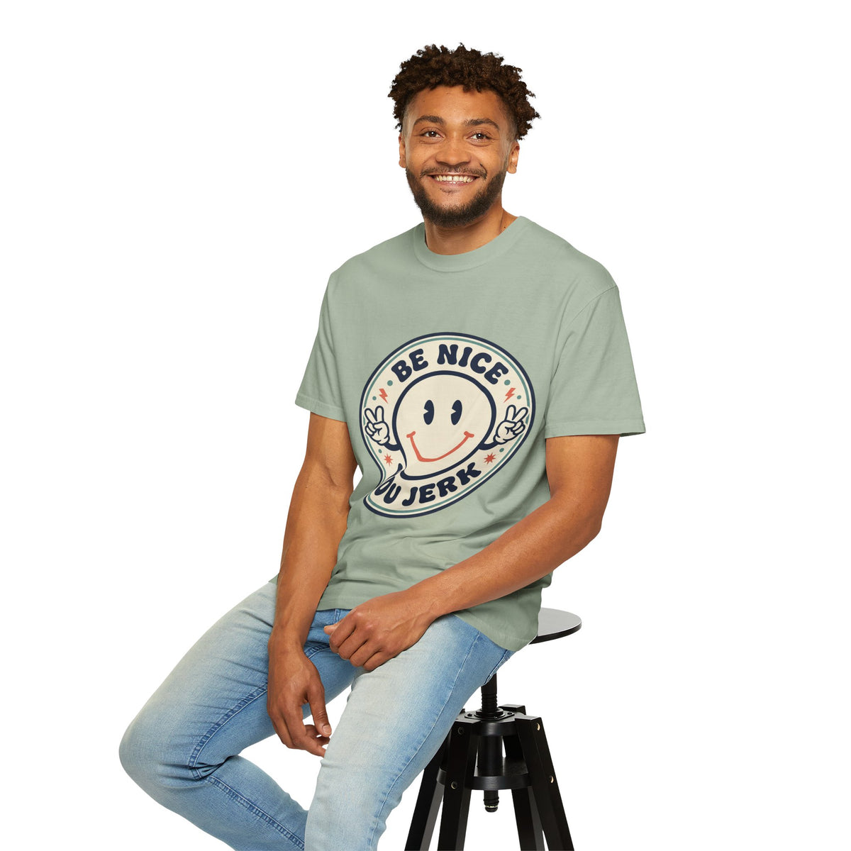 Be Nice You Jerk Smiley T-Shirt