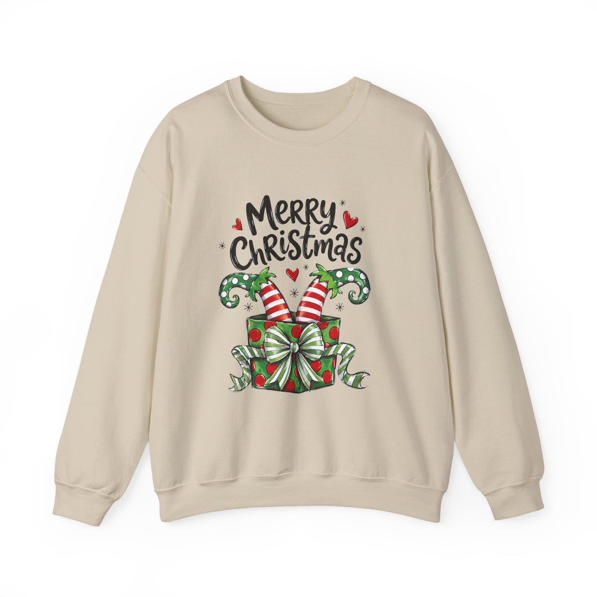 Merry Christmas Elf feet - “Merry Christmas” Gift Box Design