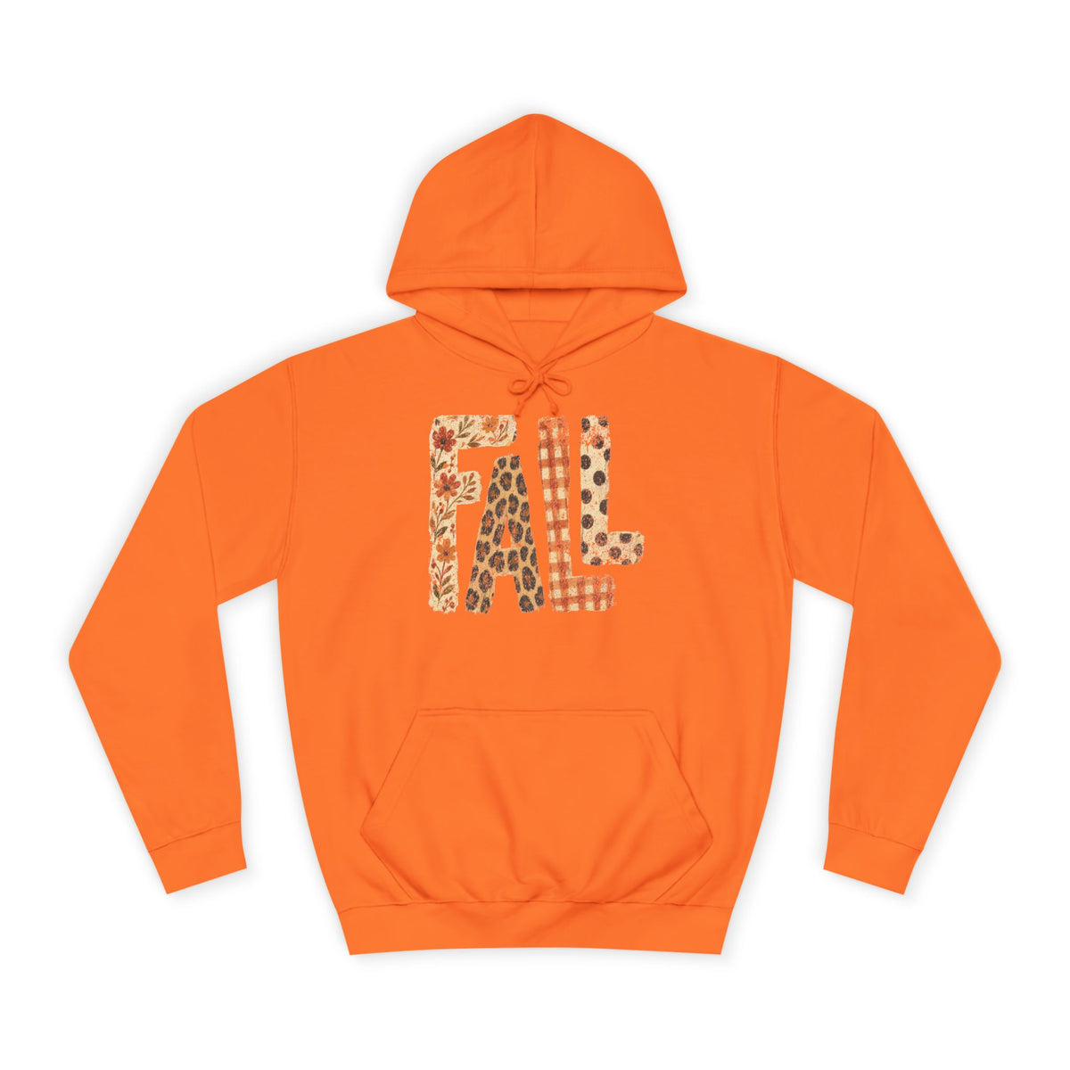 'FALL' Floral Hoodie
