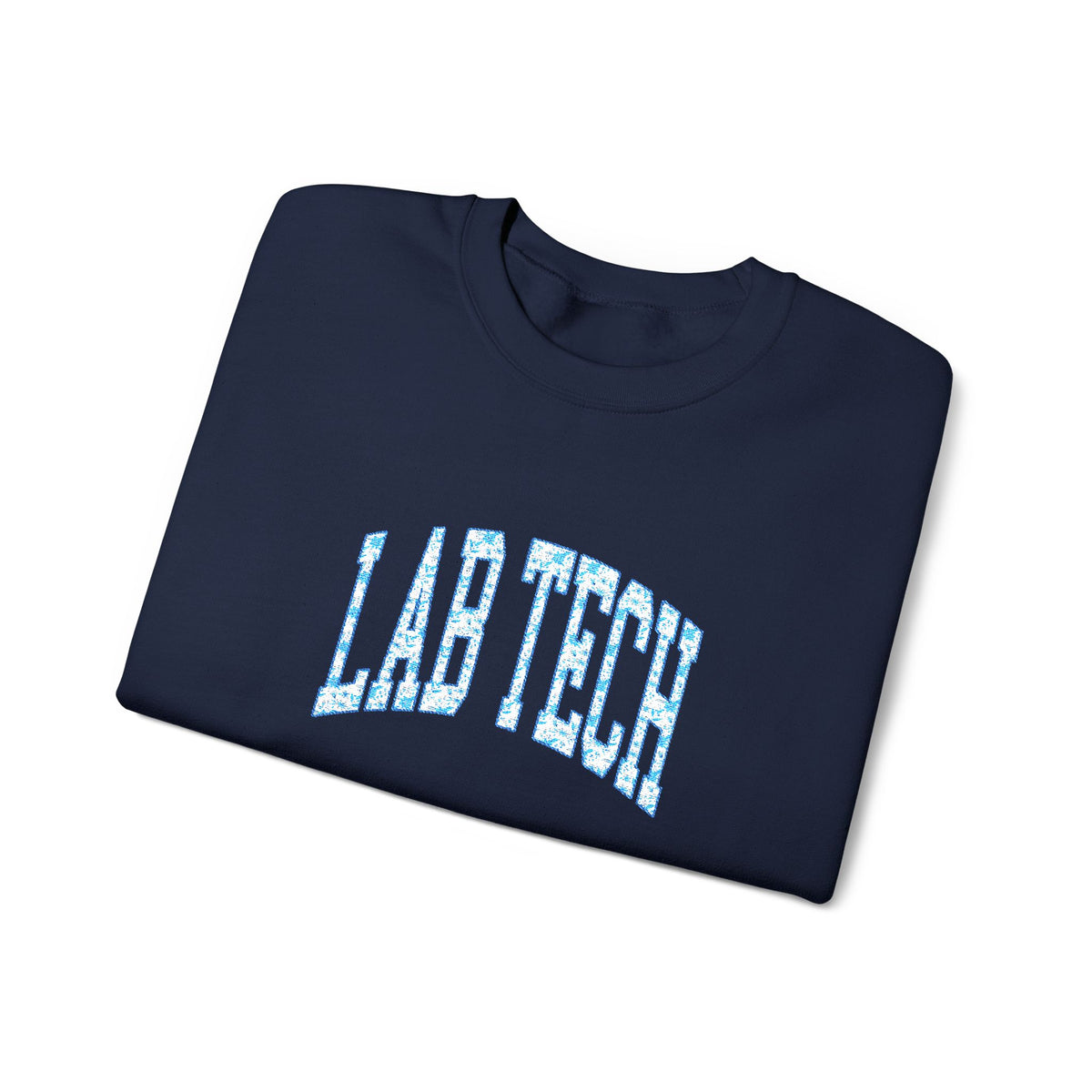 Blue Floral 'Lab Tech' Embroidered Sweatshirt