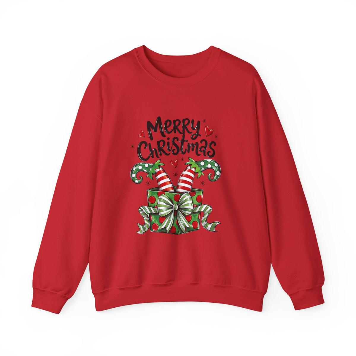 Merry Christmas Elf feet - “Merry Christmas” Gift Box Design