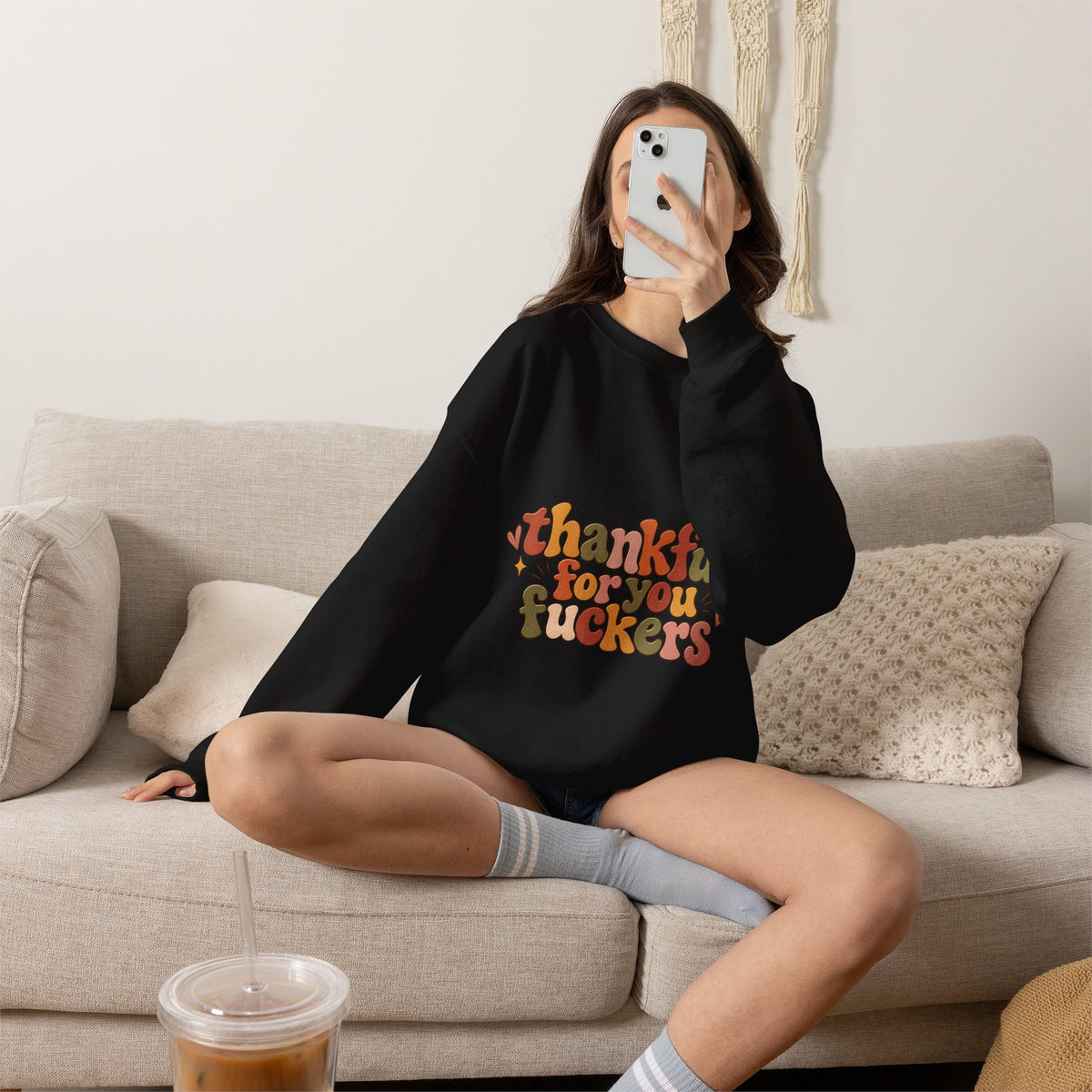 Thankful for You Fuckers Thanksgiving Sweatshirt