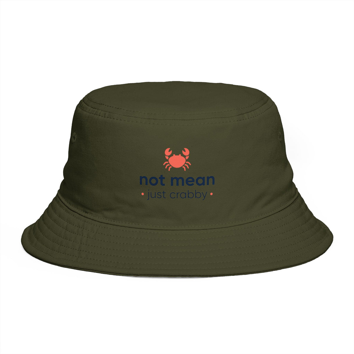 'Not mean just crabby' bucket hat