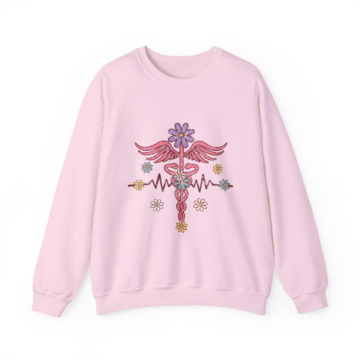 Laboratory Tech Floral Sweatshirt- Front & Back