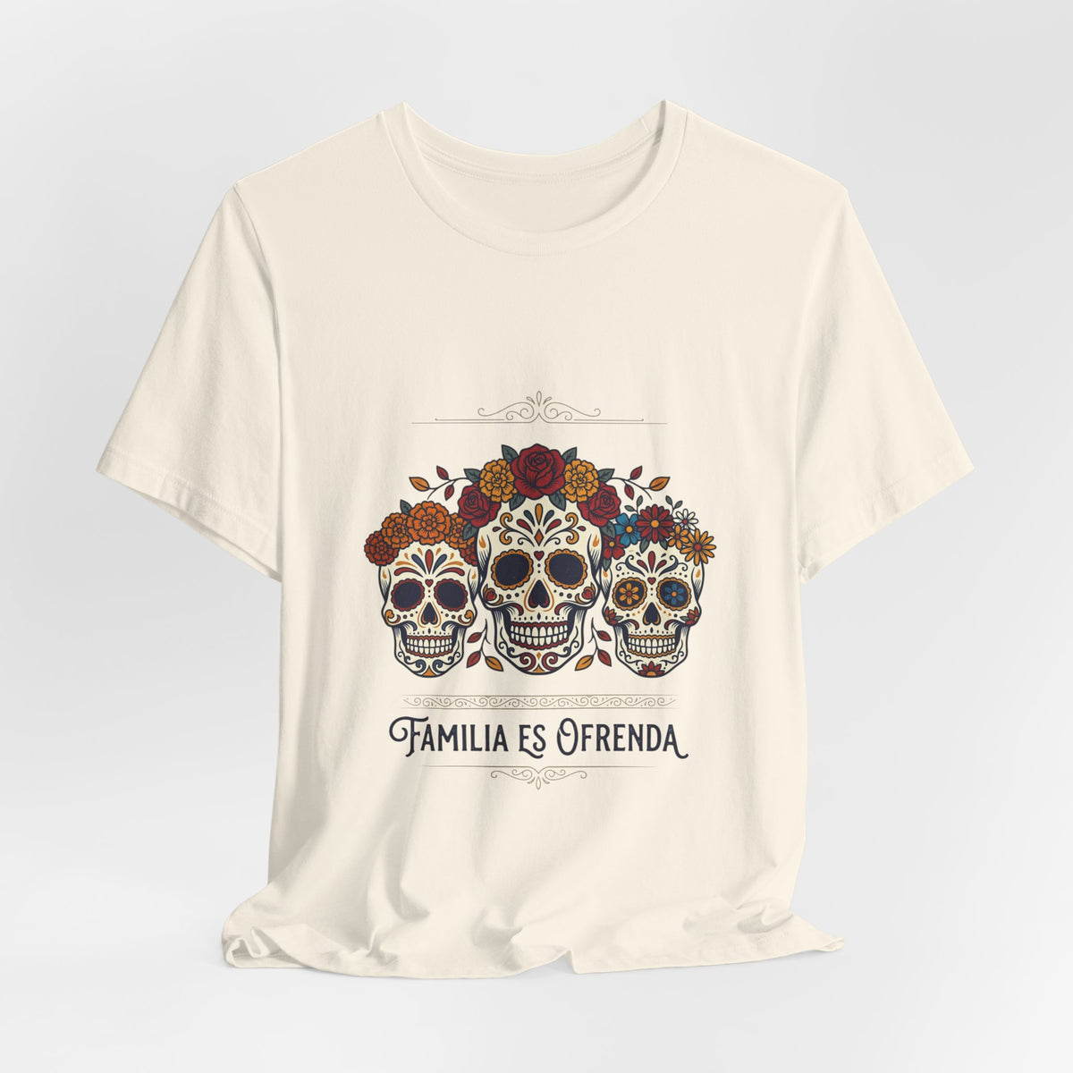 Familia Es Ofrenda Tee — Day of the Dead Sugar Skull Family Shirt