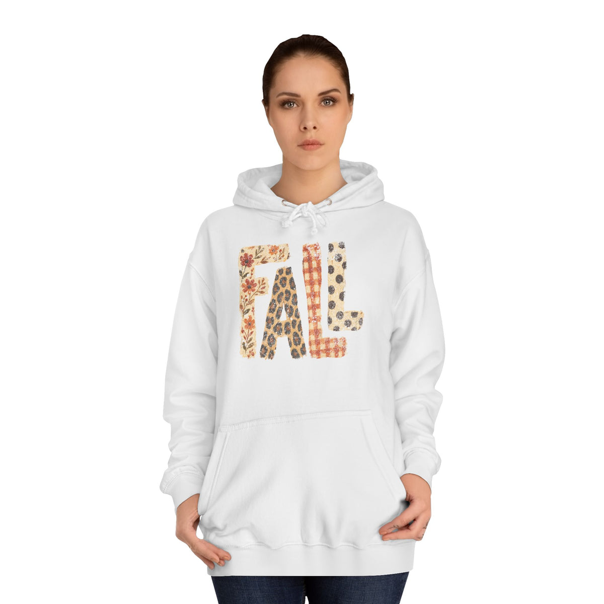 'FALL' Floral Hoodie