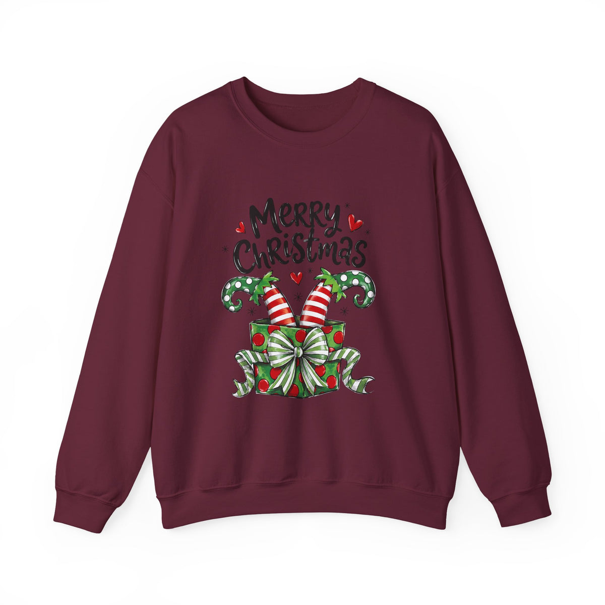 Merry Christmas Elf feet - “Merry Christmas” Gift Box Design