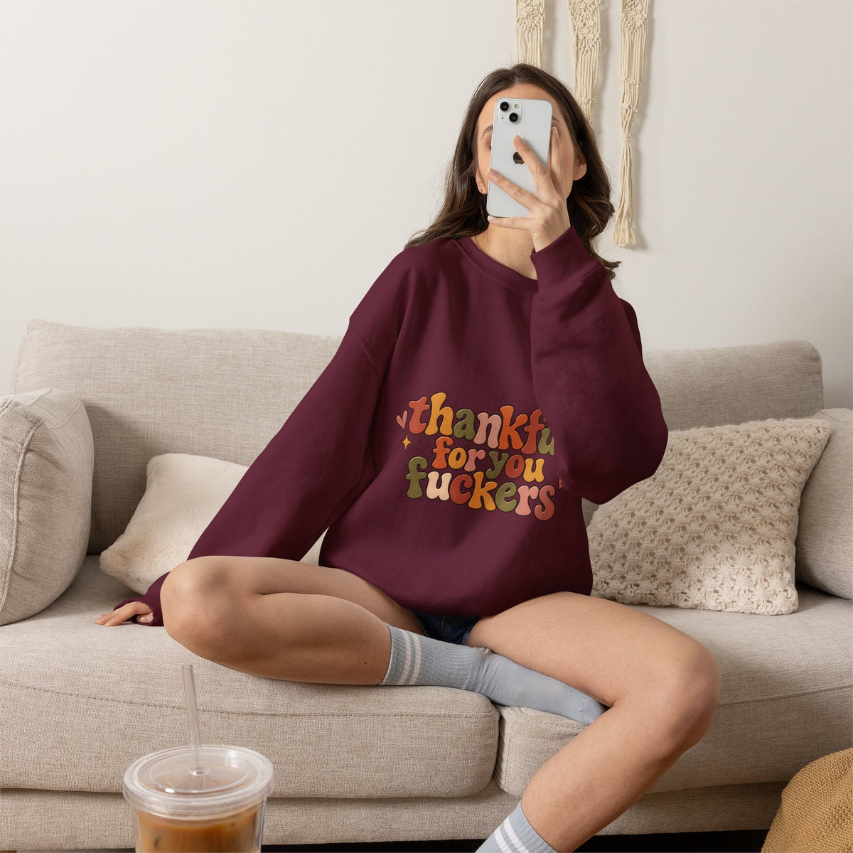 Thankful for You Fuckers Thanksgiving Sweatshirt
