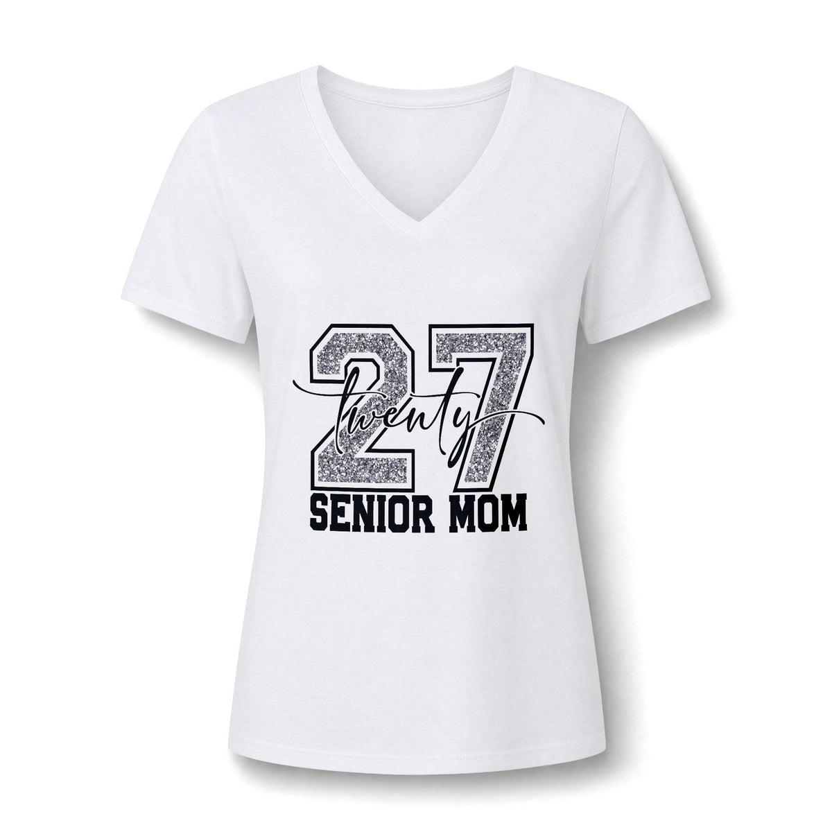 Senior Mom Twenty 27 V-Neck Tee