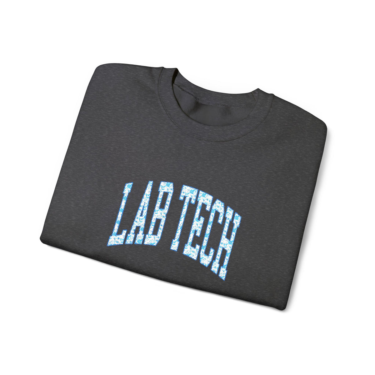 Blue Floral 'Lab Tech' Embroidered Sweatshirt