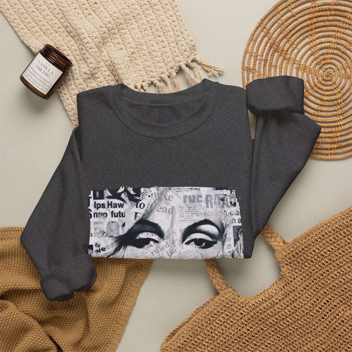Marilyn Bubble Pop Art Crewneck