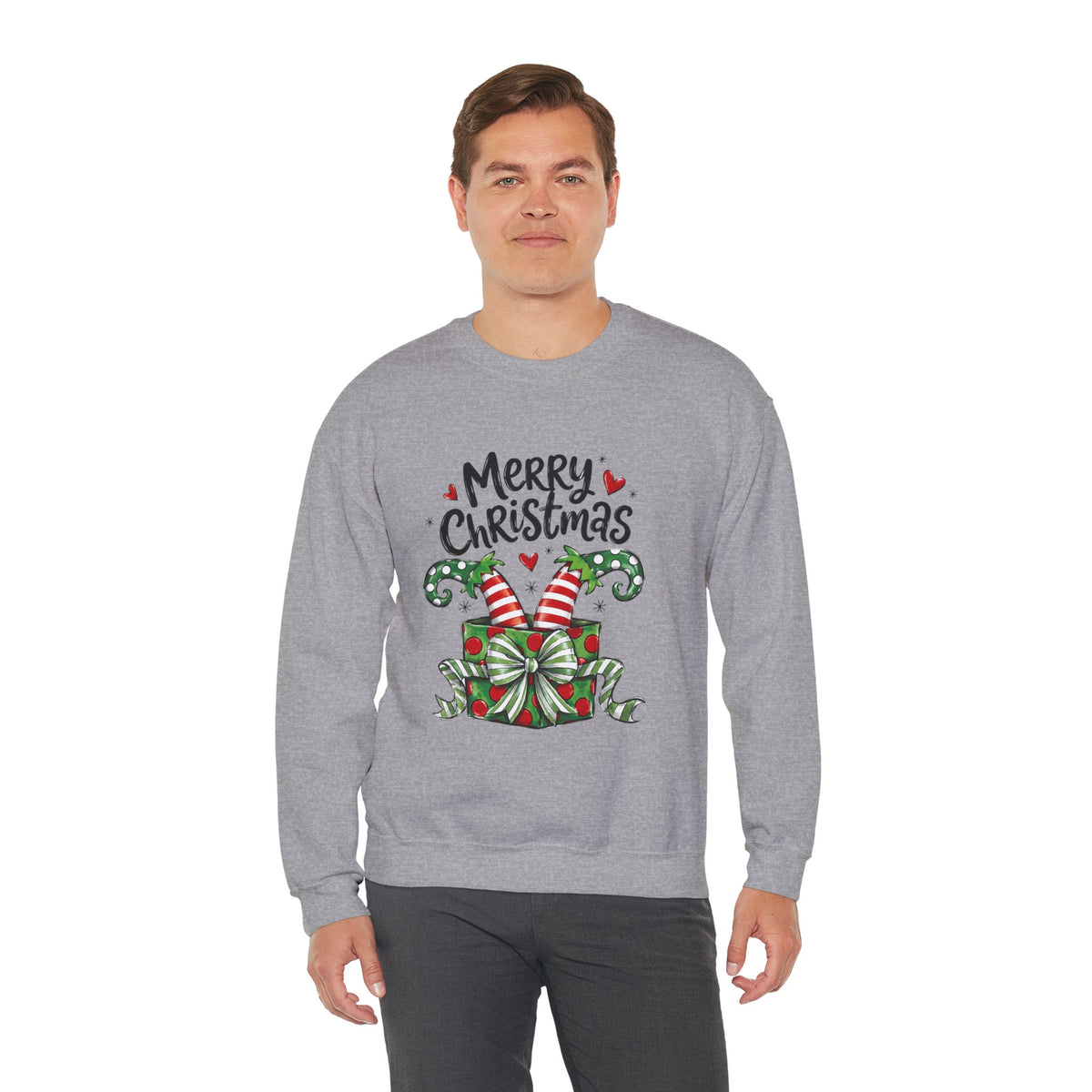 Merry Christmas Elf feet - “Merry Christmas” Gift Box Design