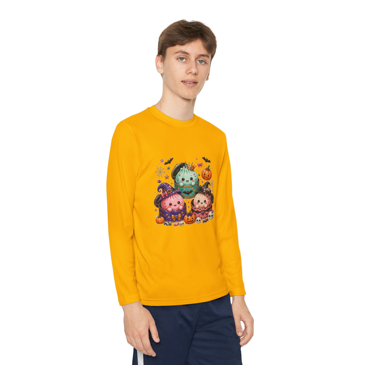 Kids Dumpling Halloween Long Sleeve Tee