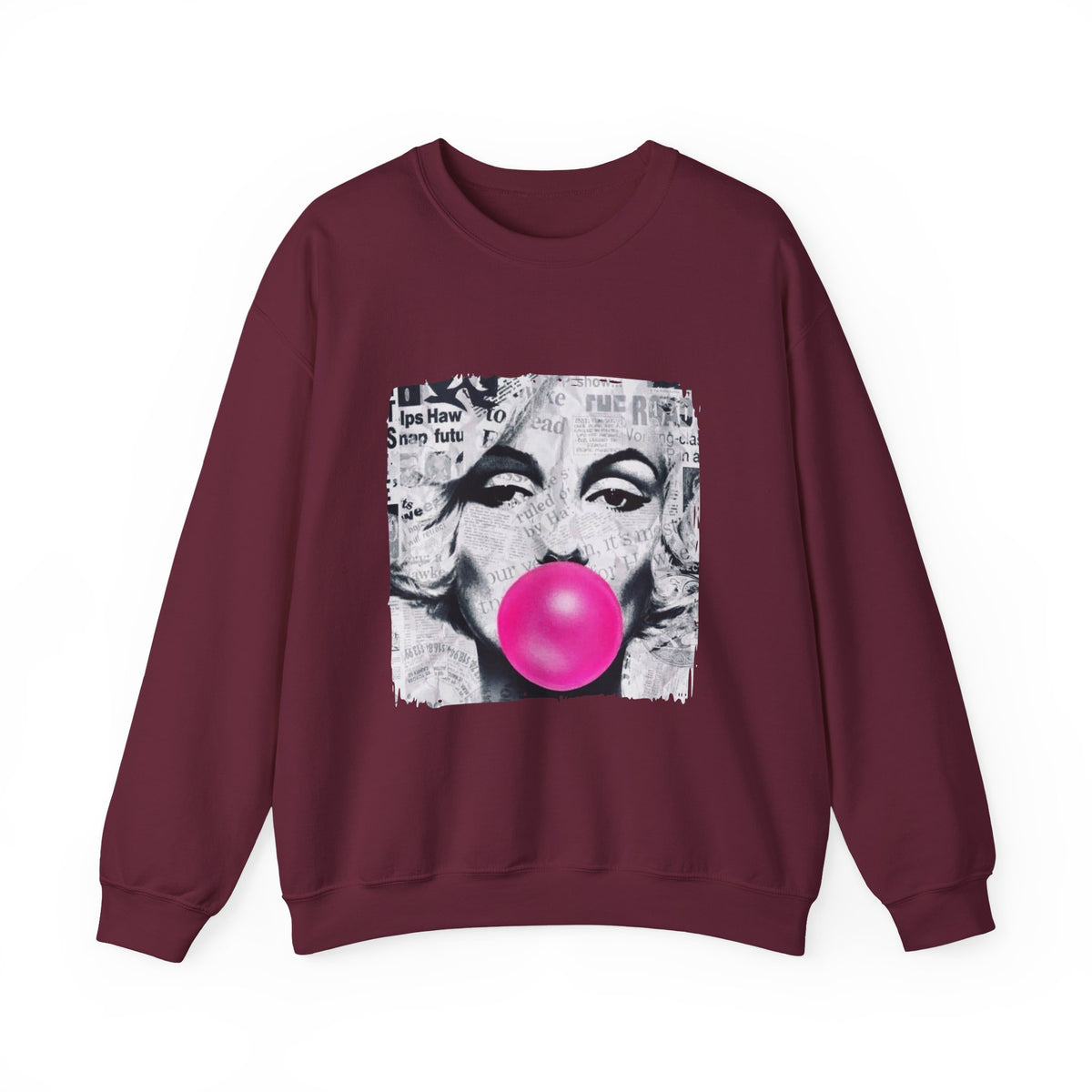Marilyn Bubble Pop Art Crewneck