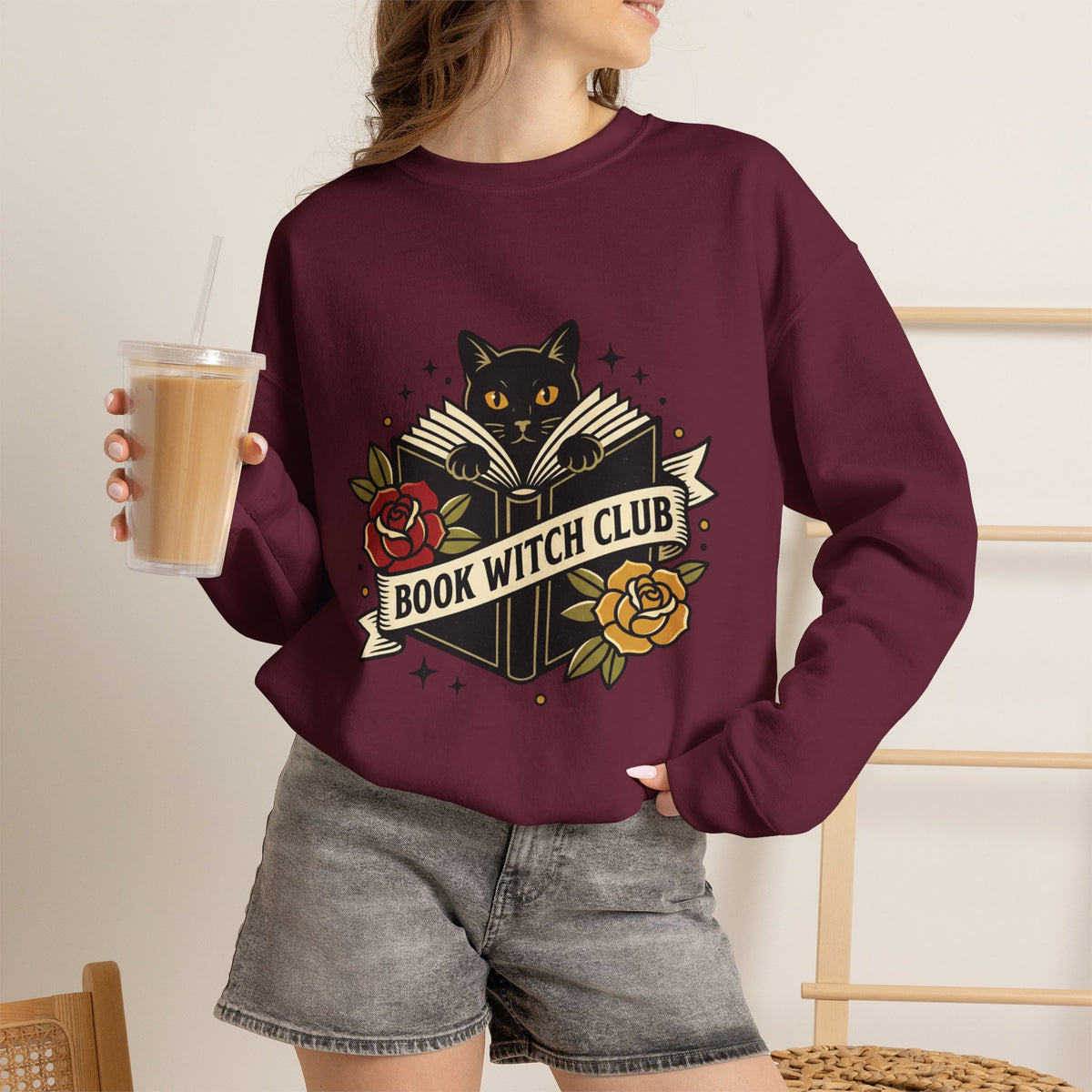 Book Witch Club Halloween Sweatshirt