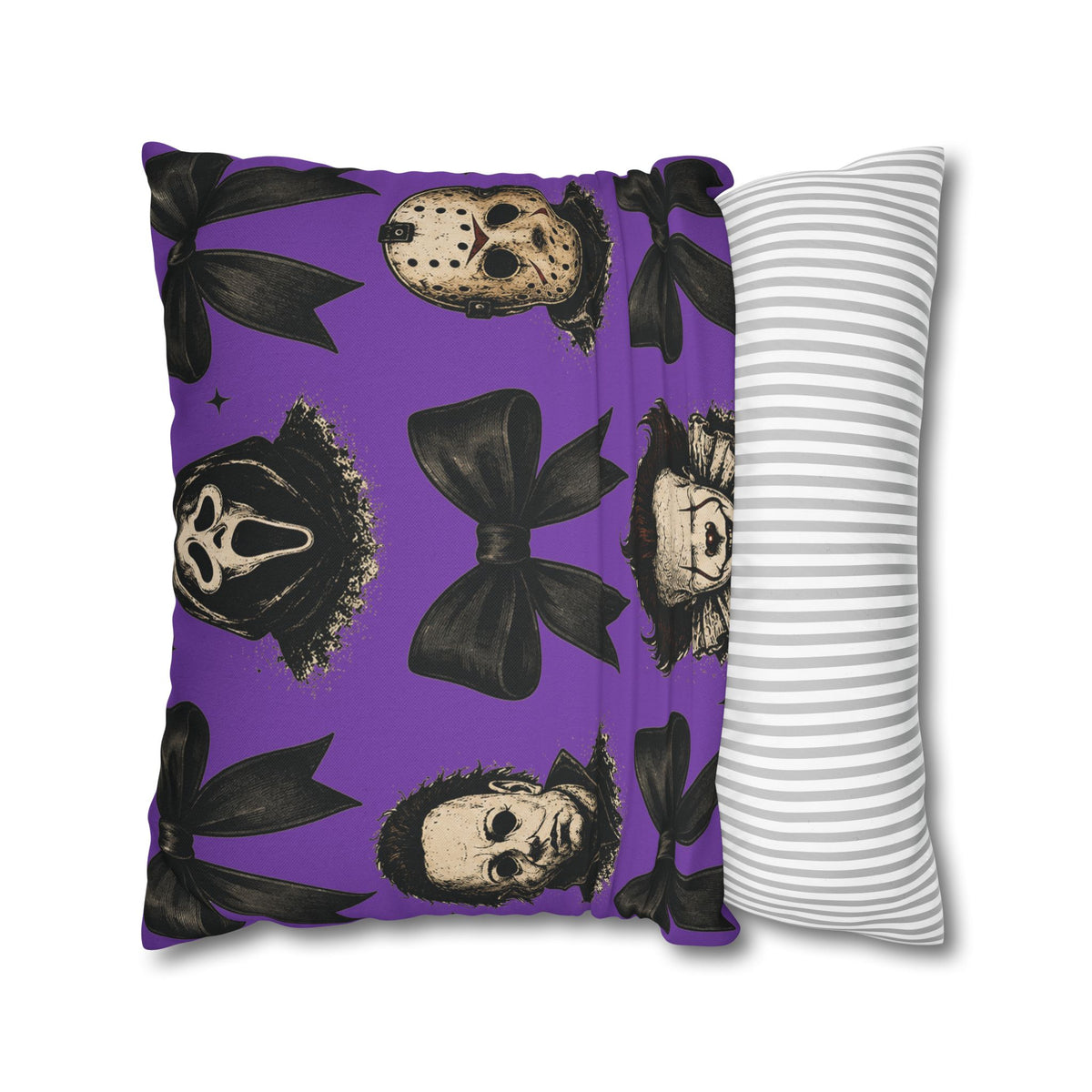 Horror Icons Pattern Pillowcase – Michael Myers, Jason, Pennywise & Scream