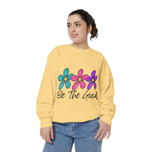 'Be The Good' Floral Sweatshirt