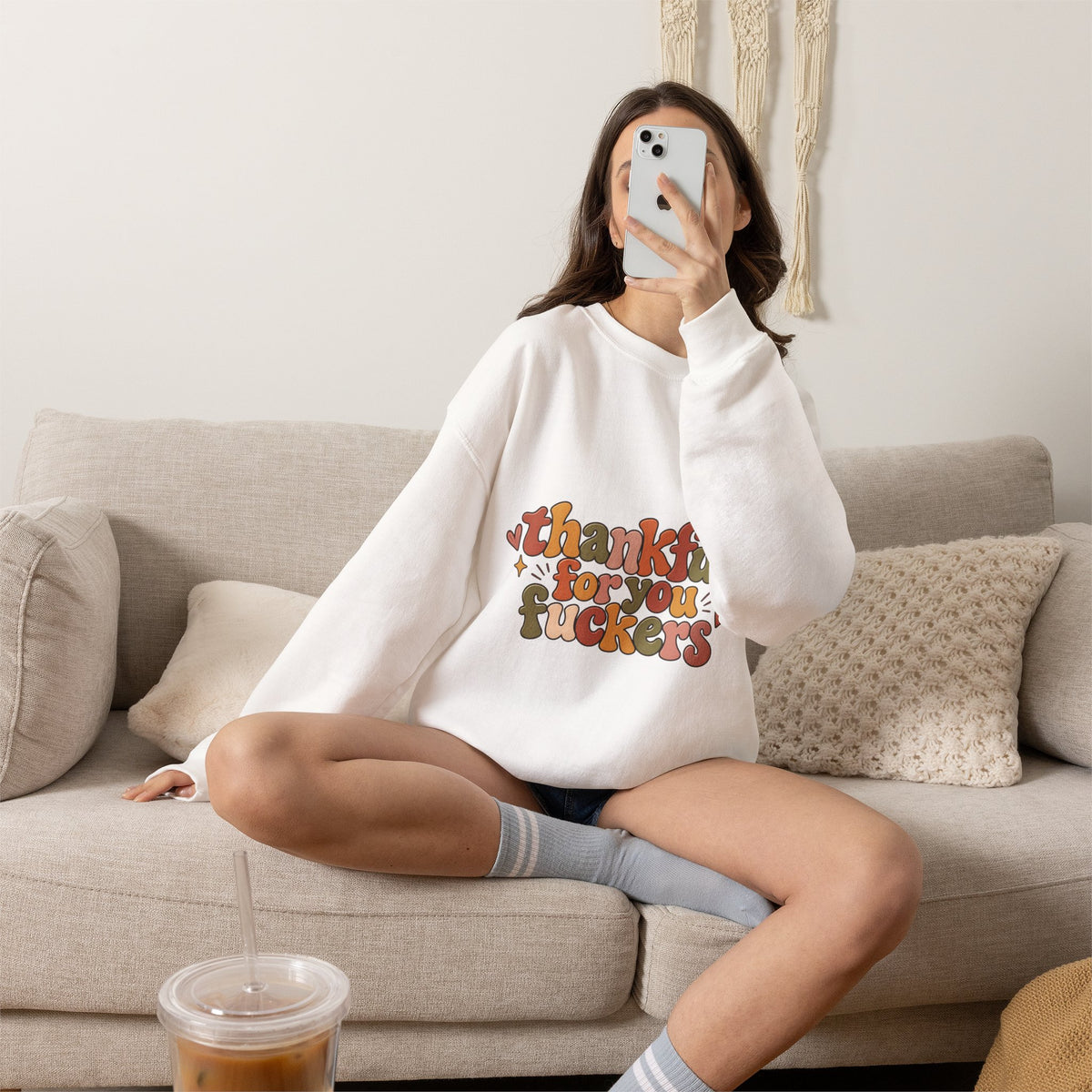 Thankful for You Fuckers Thanksgiving Sweatshirt