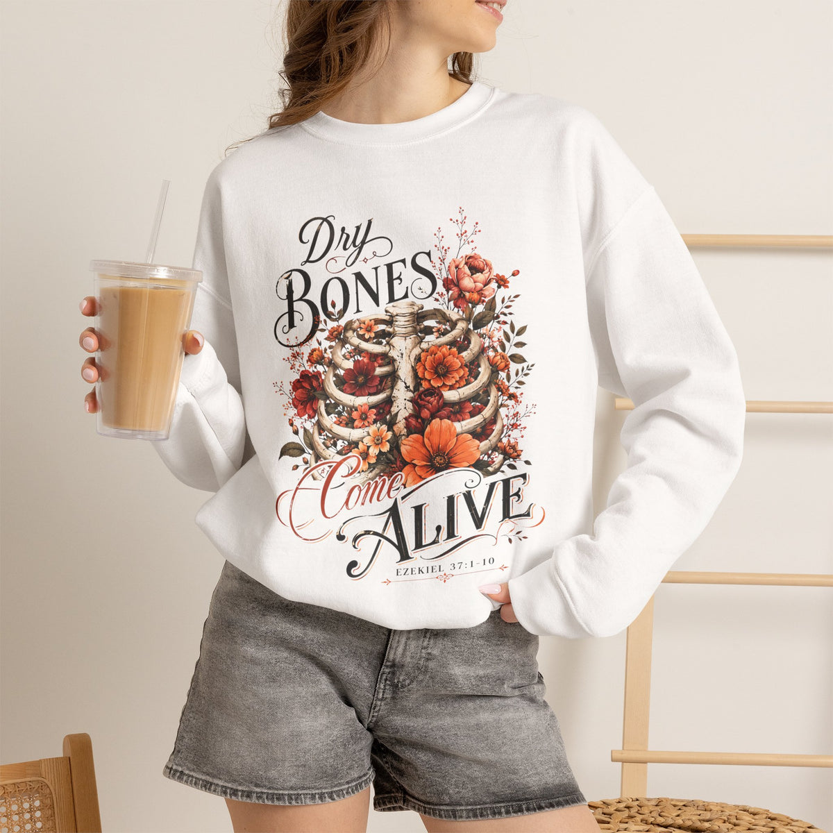 "Dry Bones Come Alive" Vintage Crewneck
