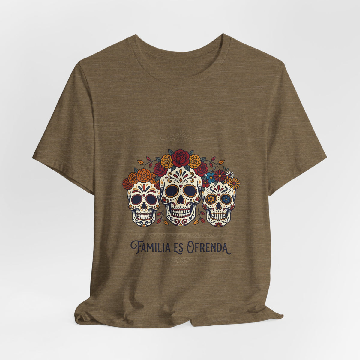 Familia Es Ofrenda Tee — Day of the Dead Sugar Skull Family Shirt