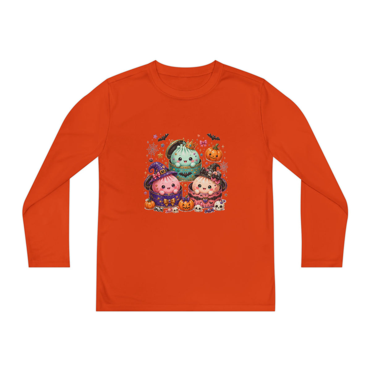 Kids Dumpling Halloween Long Sleeve Tee