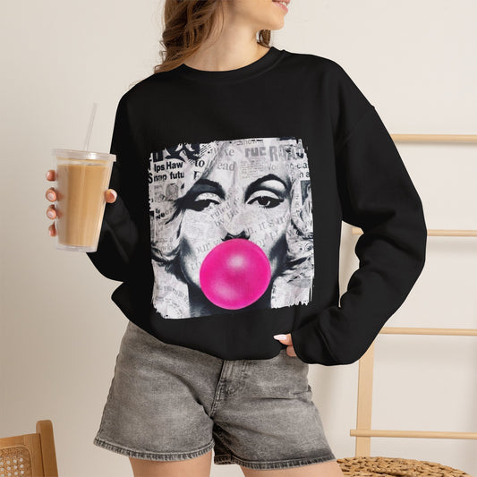 Marilyn Bubble Pop Art Crewneck