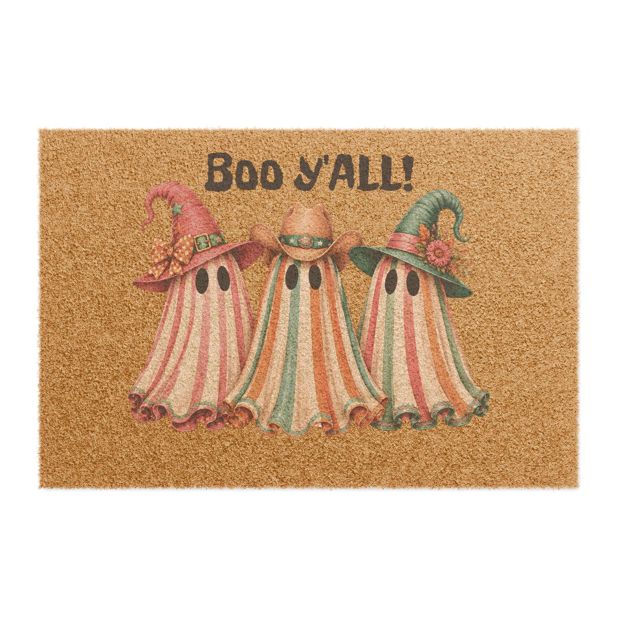 Boo Y'all! Halloween Ghosts Doormat