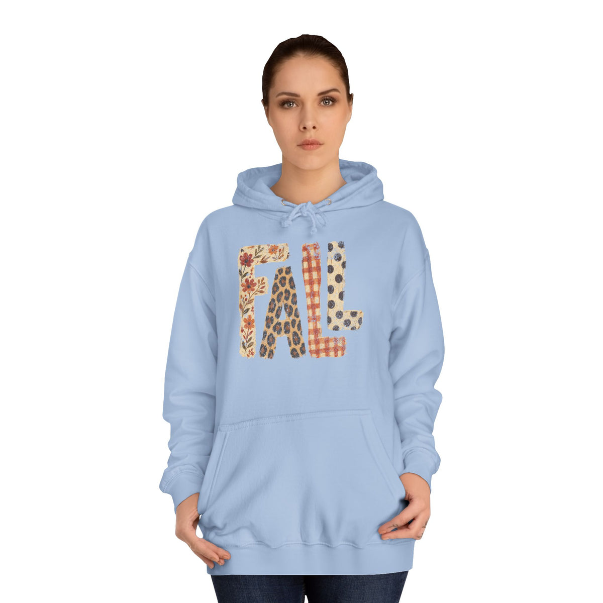 'FALL' Floral Hoodie