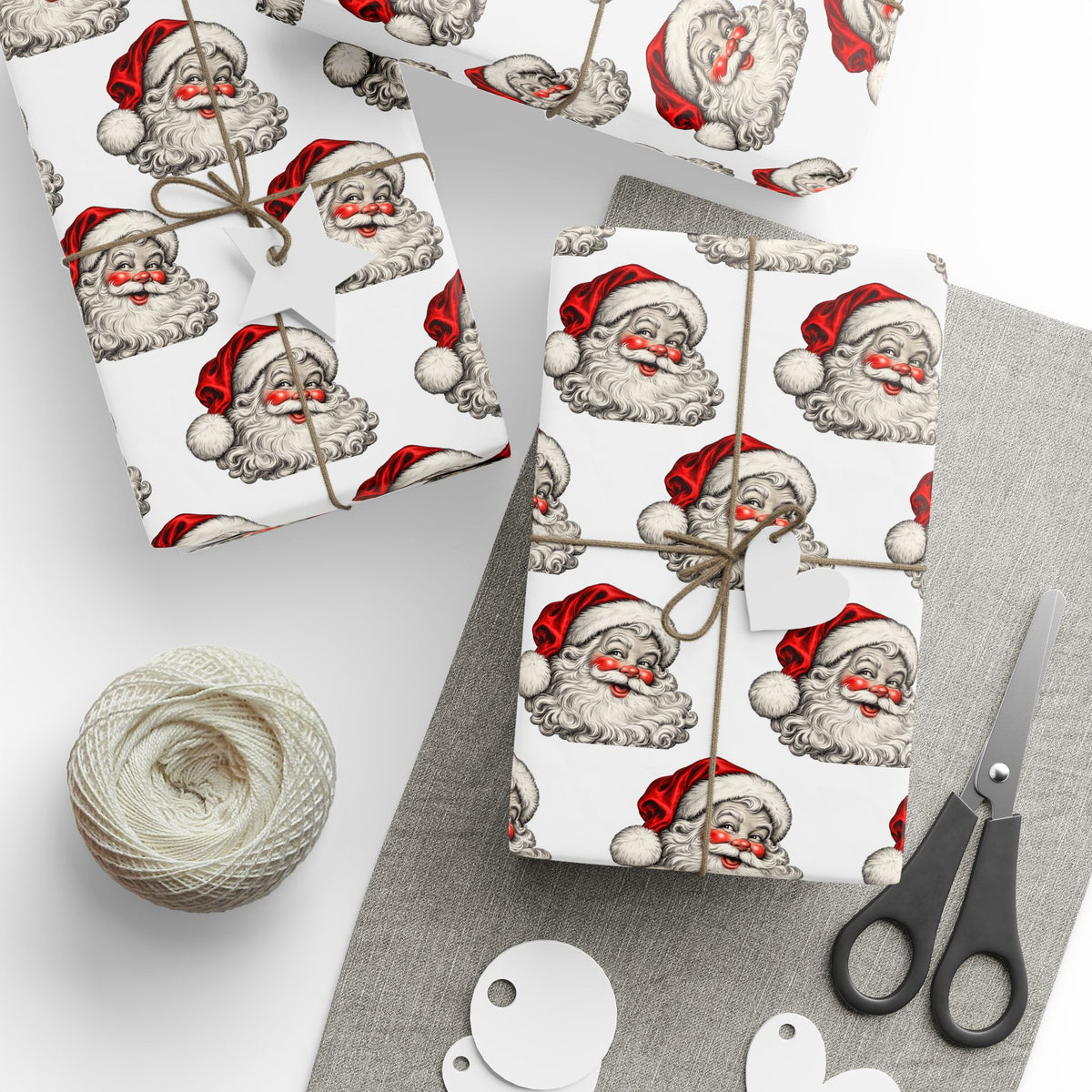 Vintage Santa Claus Christmas Wrapping Paper
