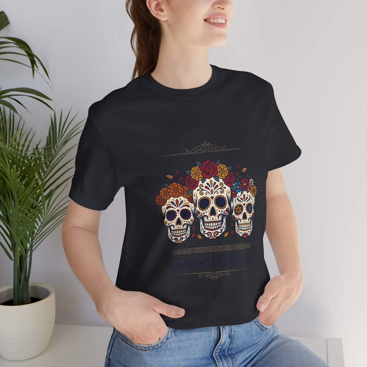 Familia Es Ofrenda Tee — Day of the Dead Sugar Skull Family Shirt
