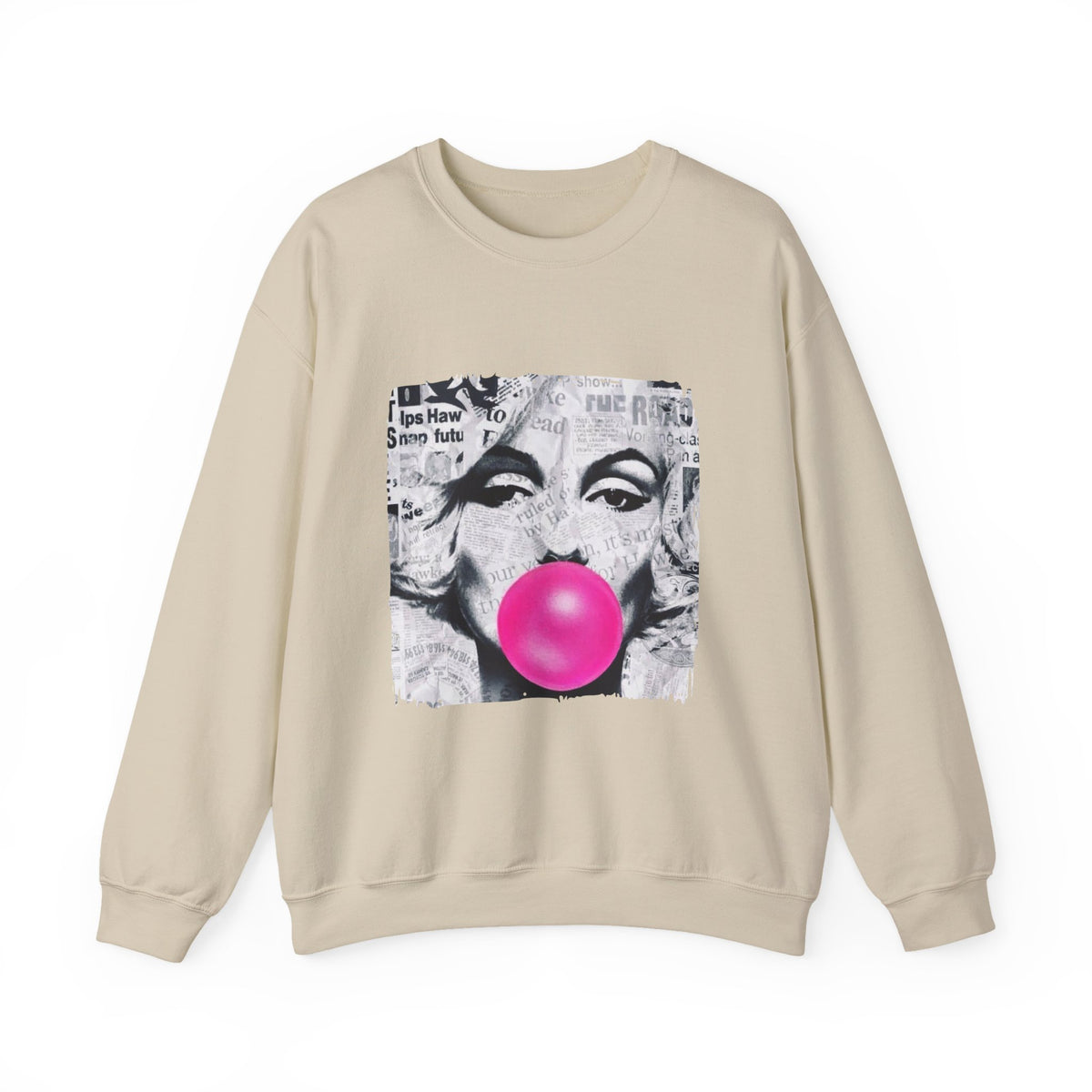 Marilyn Bubble Pop Art Crewneck