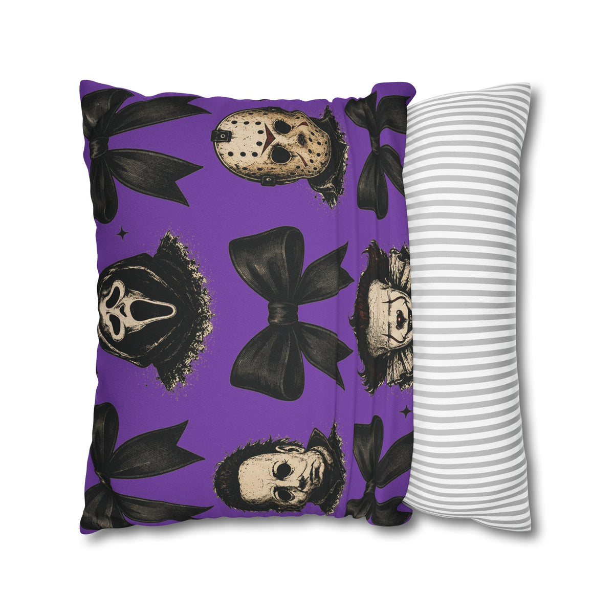 Horror Icons Pattern Pillowcase – Michael Myers, Jason, Pennywise & Scream