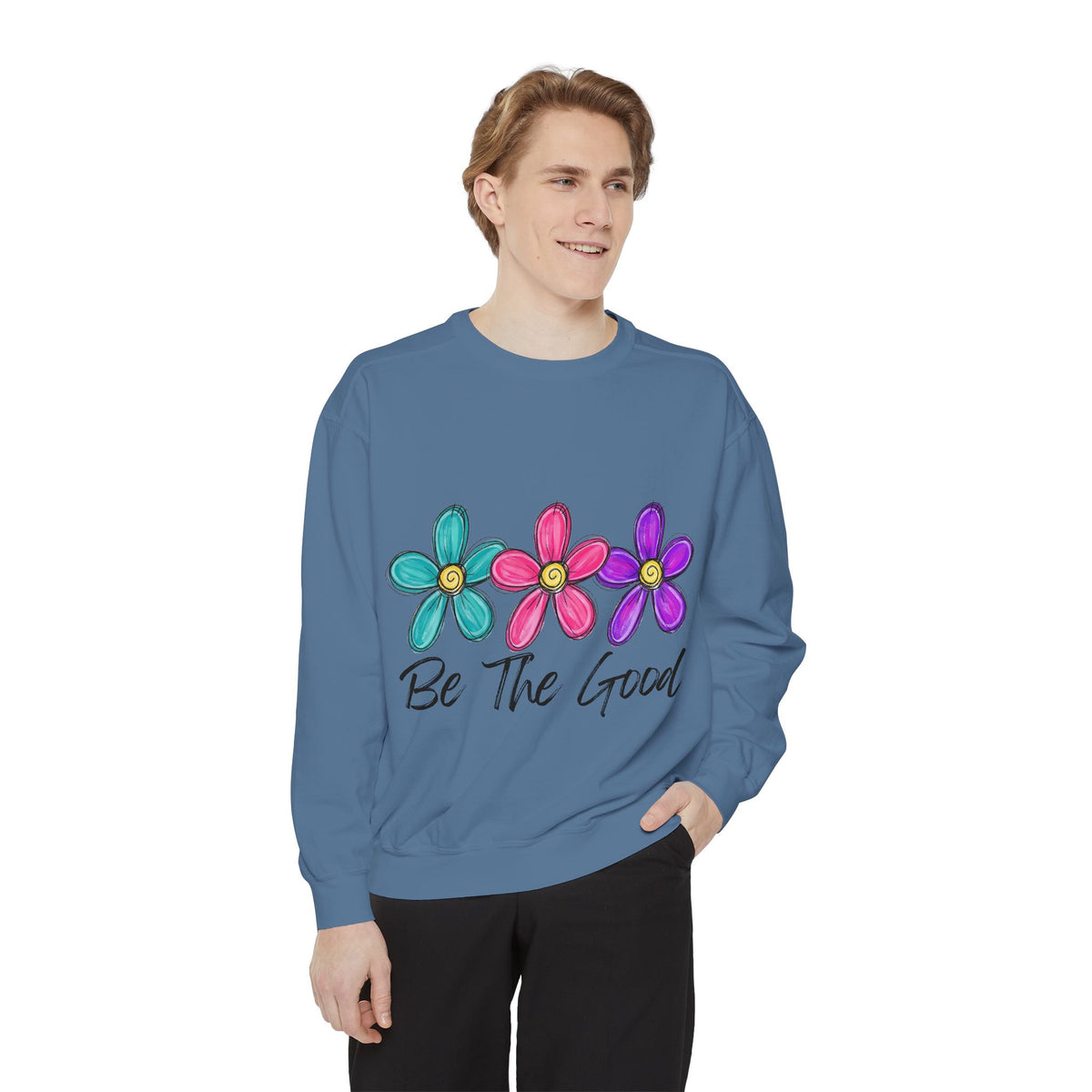 'Be The Good' Floral Sweatshirt