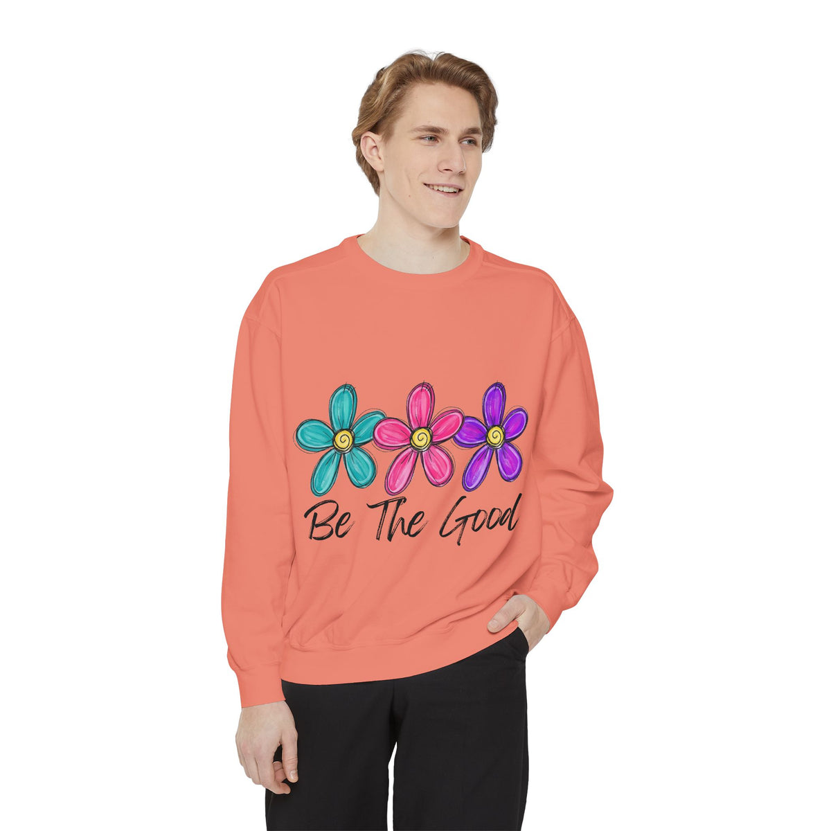 'Be The Good' Floral Sweatshirt