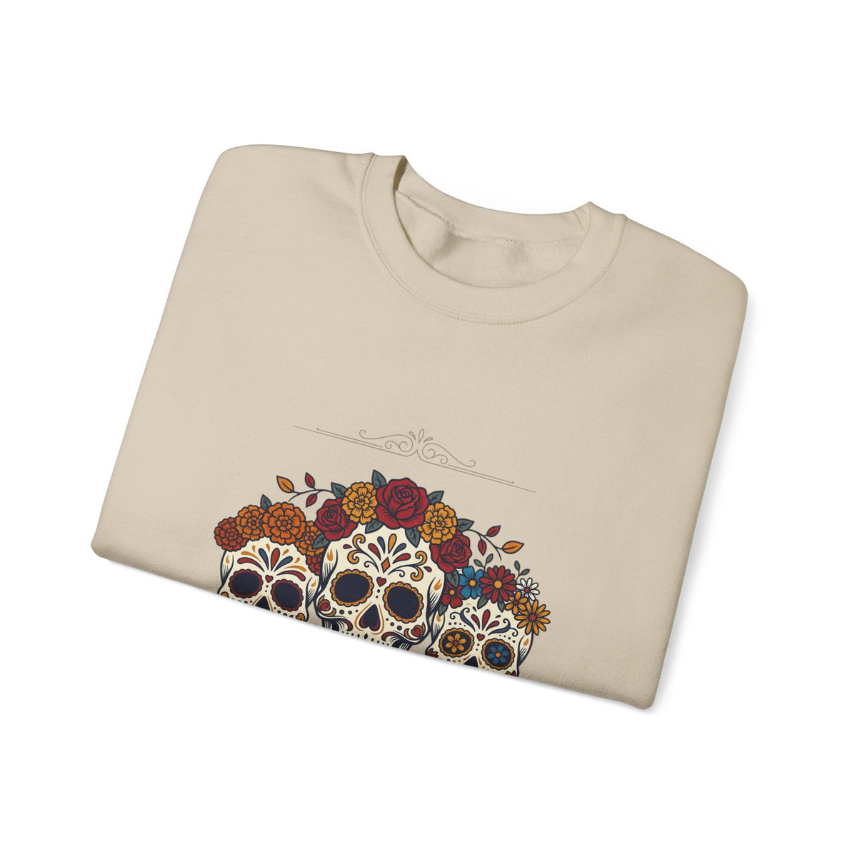 Familia Es Ofrenda Sugar Skulls Sweatshirt | Día de los Muertos crewneck