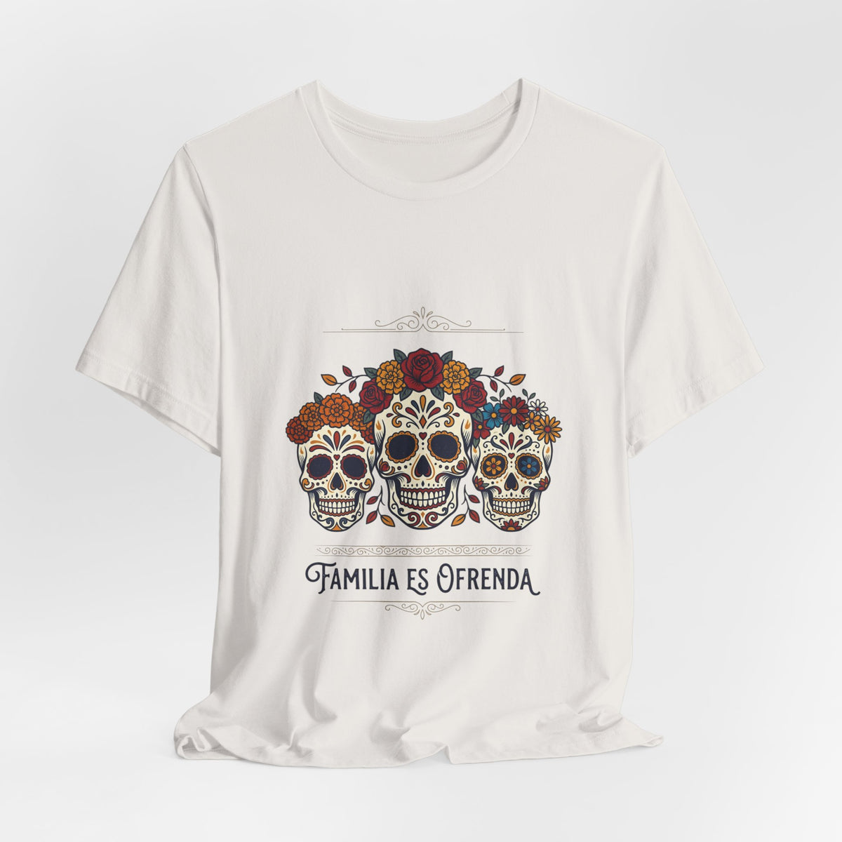 Familia Es Ofrenda Tee — Day of the Dead Sugar Skull Family Shirt