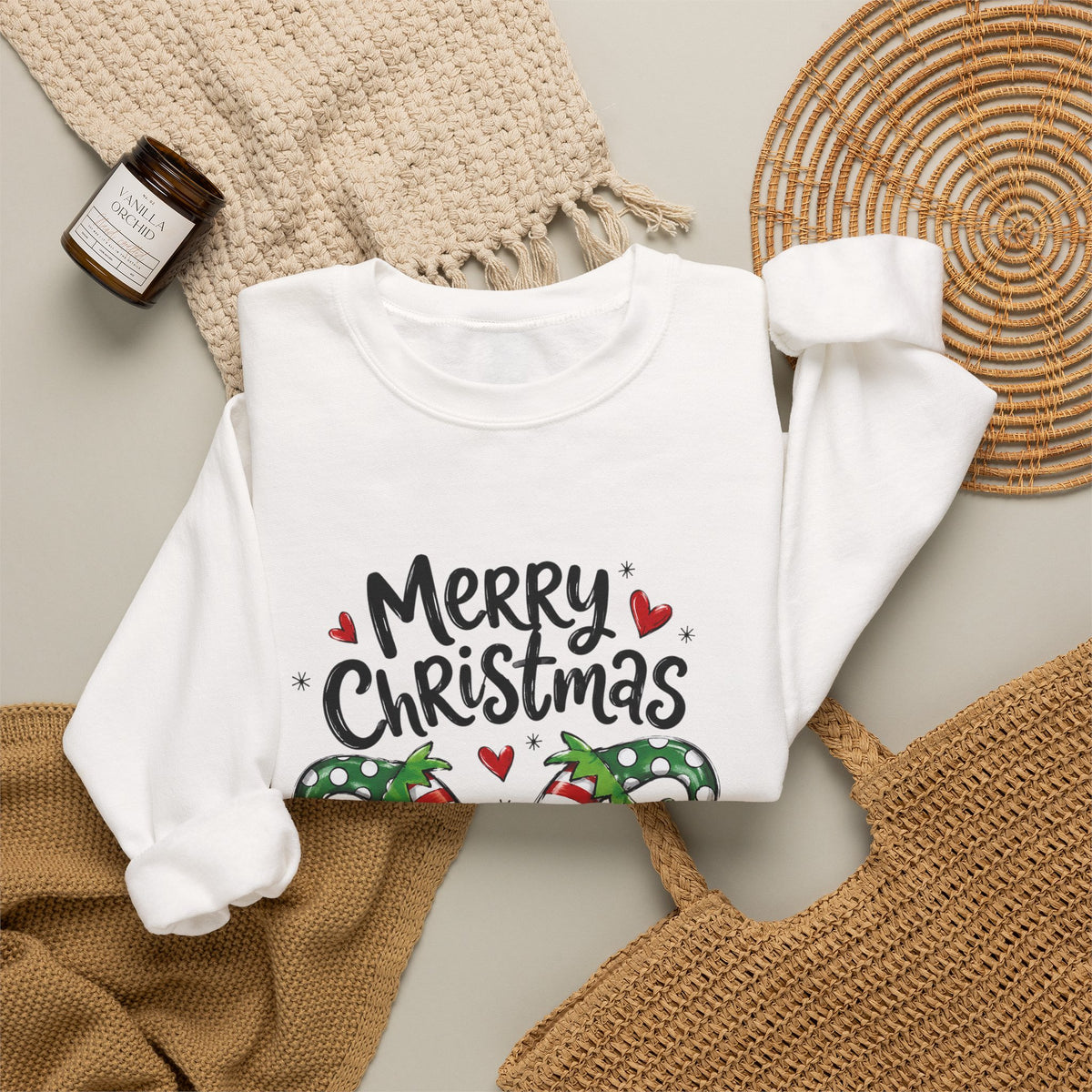 Merry Christmas Elf feet - “Merry Christmas” Gift Box Design