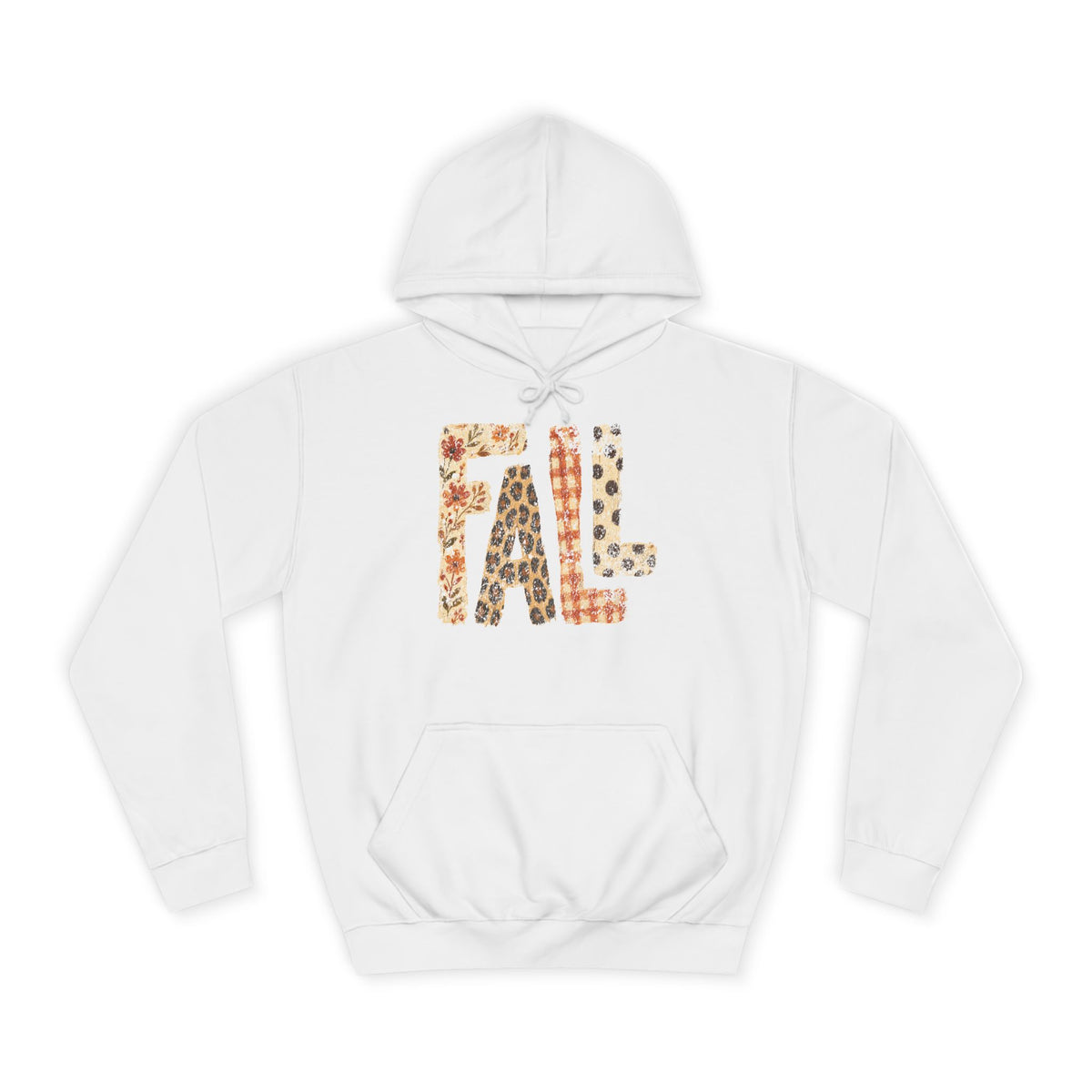 'FALL' Floral Hoodie