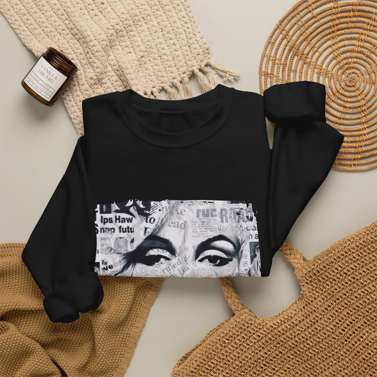 Marilyn Bubble Pop Art Crewneck